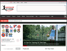 Tablet Screenshot of discoversoccer.info